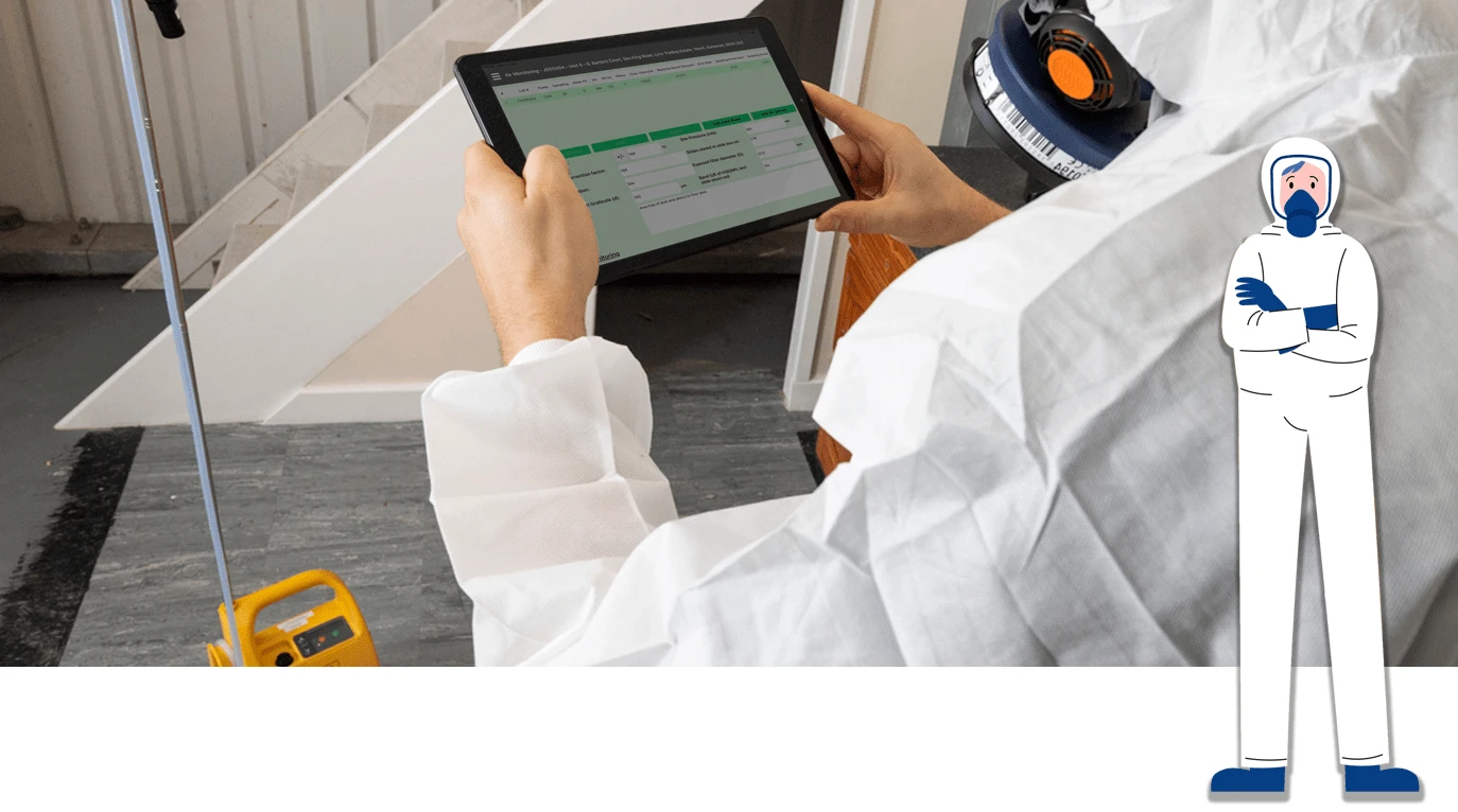 Asbestos surveying with TEAMS Software