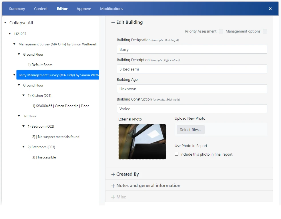 Reinspection Data Selection